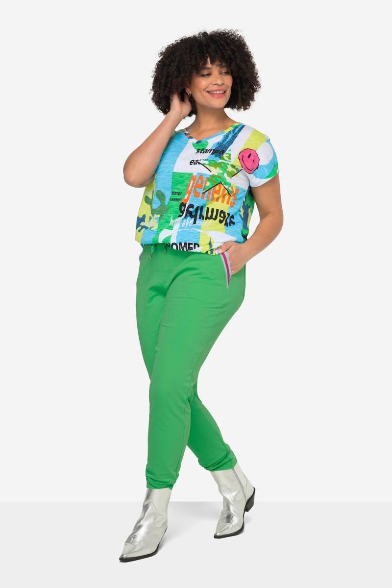 Große Größen 7/8-Jogginghose, Damen, grün, Größe: 52, Baumwolle, Angel of Style von Angel of Style
