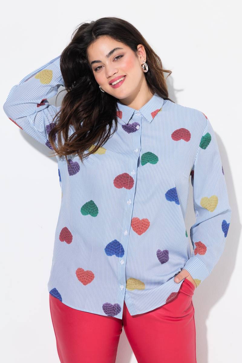 Große Größen Bluse, Damen, blau, Größe: 46, Polyester, Angel of Style von Angel of Style