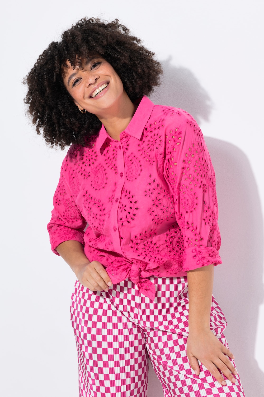 Große Größen Bluse, Damen, rosa, Größe: 56, Baumwolle, Angel of Style von Angel of Style