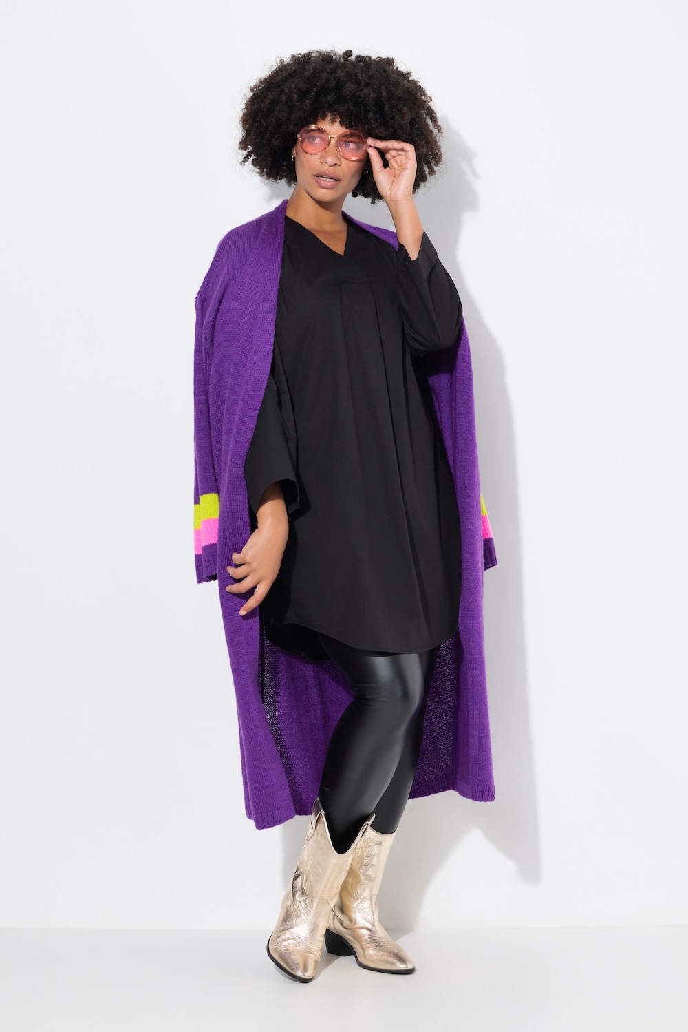 Große Größen Bluse, Damen, schwarz, Größe: 52, Baumwolle, Angel of Style von Angel of Style