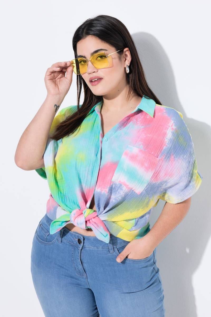 Große Größen Bluse, Damen, türkis, Größe: 60, Baumwolle, Angel of Style von Angel of Style