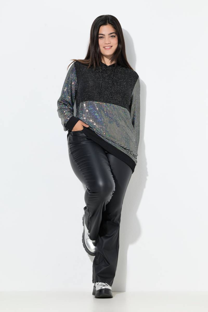 Große Größen Bootcut-Jeans, Damen, schwarz, Größe: 50, Synthetische Fasern/Viskose, Angel of Style von Angel of Style