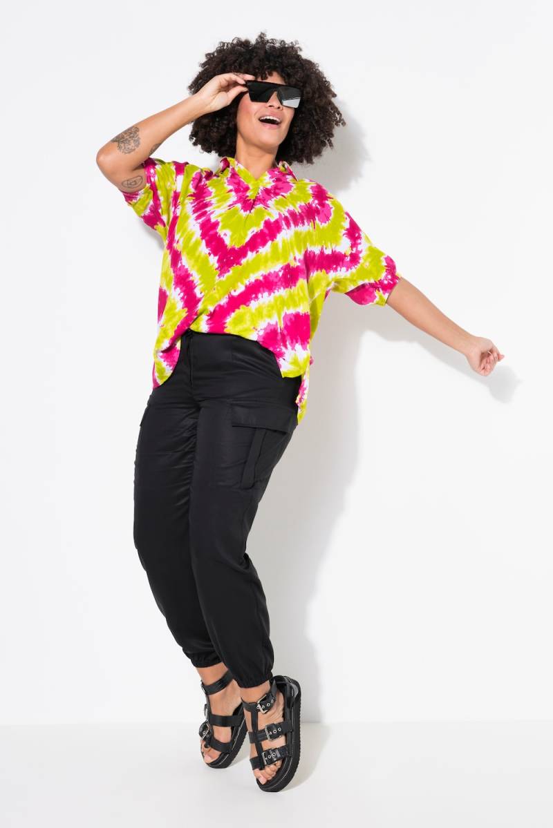 Große Größen Cargohose, Damen, schwarz, Größe: 52, Polyester, Angel of Style von Angel of Style