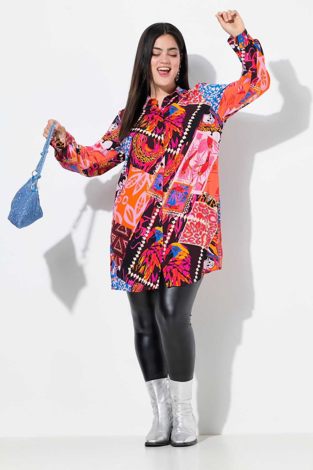 Große Größen Hemdbluse, Damen, orange, Größe: 42, Viskose, Angel of Style Große Größen Hemdbluse, Damen, orange, Größe: 42, Viskose, Angel of Style von Angel of Style