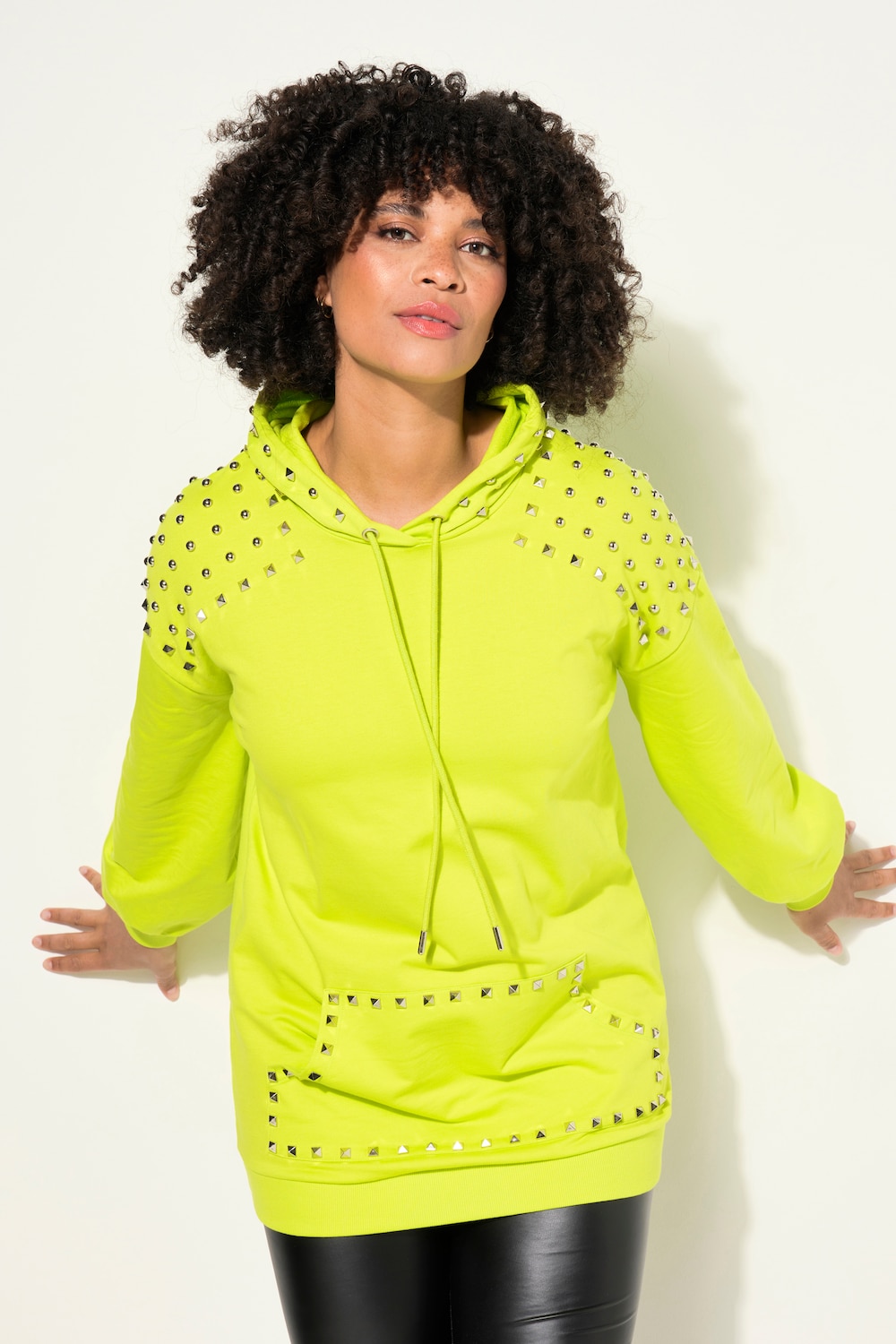 Große Größen Hoodie, Damen, grün, Größe: 52, Baumwolle, Angel of Style von Angel of Style