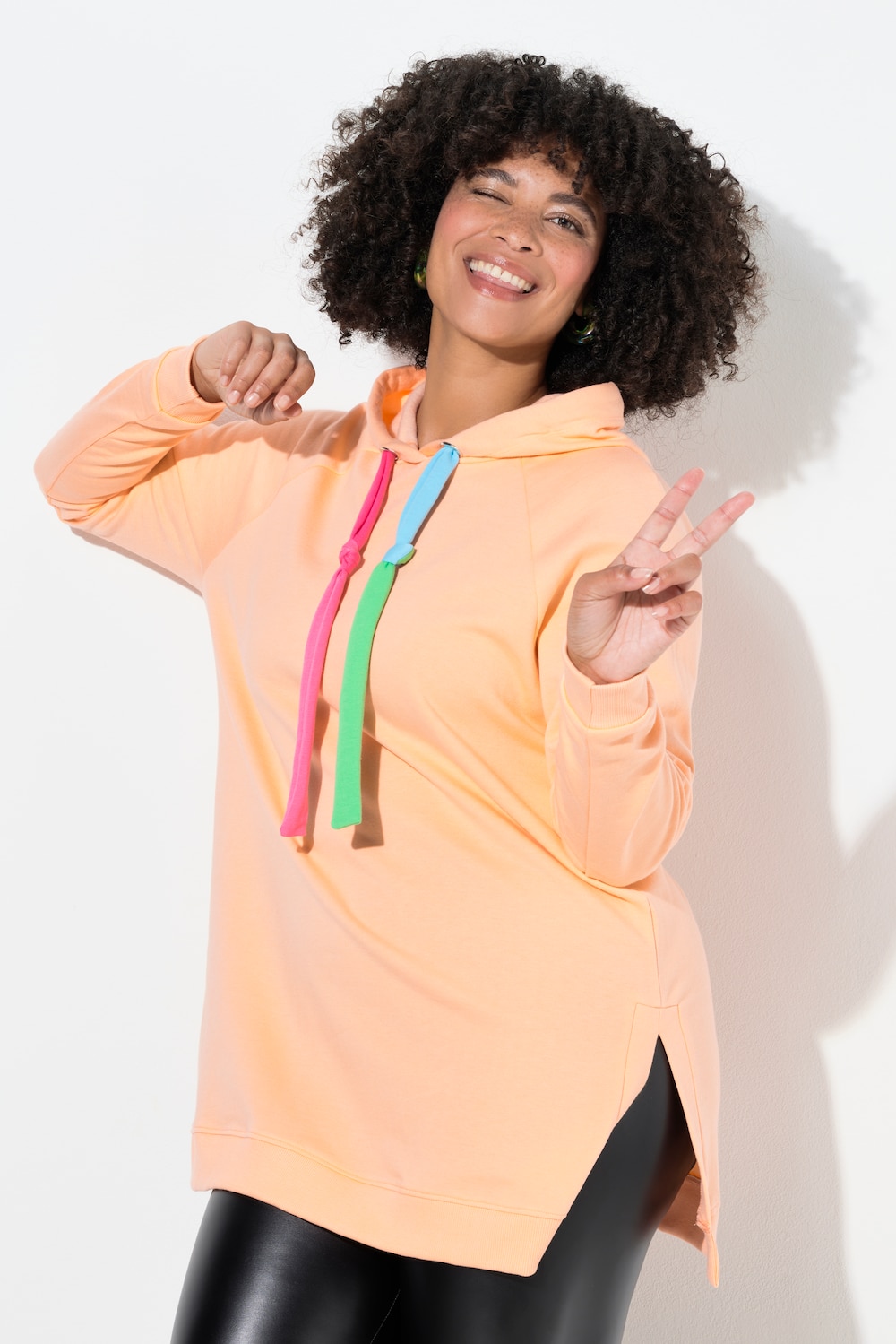 Große Größen Hoodie, Damen, rosa, Größe: 50, Baumwolle/Polyester, Angel of Style von Angel of Style