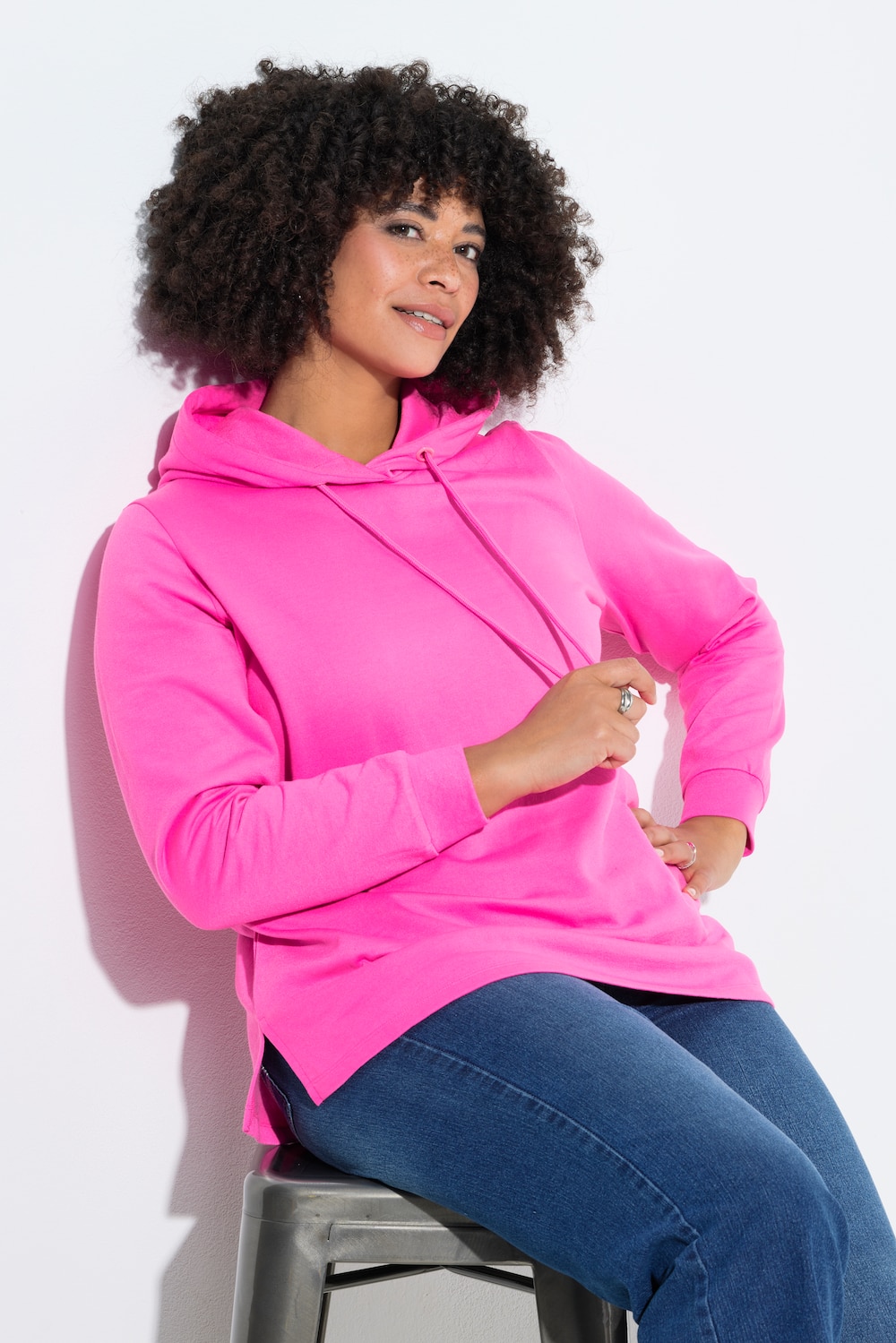 Große Größen Hoodie, Damen, rosa, Größe: 50, Polyester, Angel of Style von Angel of Style
