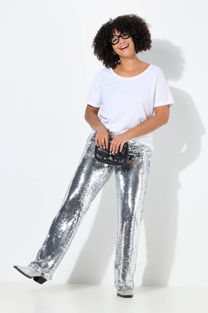 Große Größen Hose, Damen, grau, Größe: 44, Polyester, Angel of Style von Angel of Style