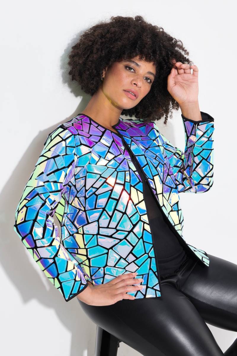 Große Größen Jacke, Damen, grau, Größe: 46, Polyester, Angel of Style von Angel of Style