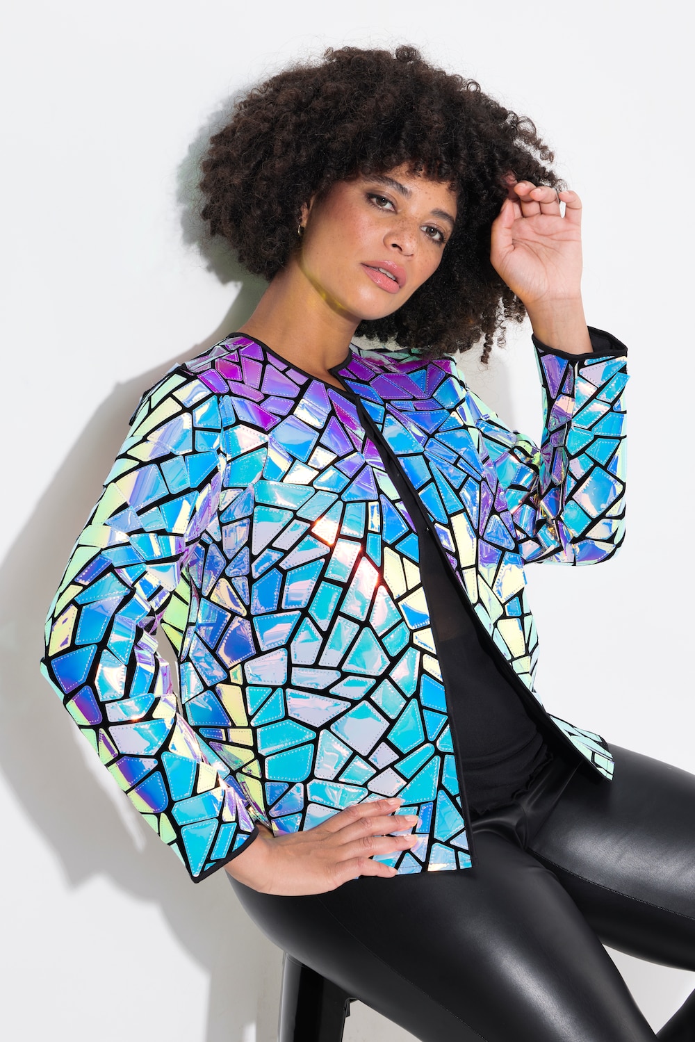 Große Größen Jacke, Damen, grau, Größe: 54, Polyester, Angel of Style von Angel of Style