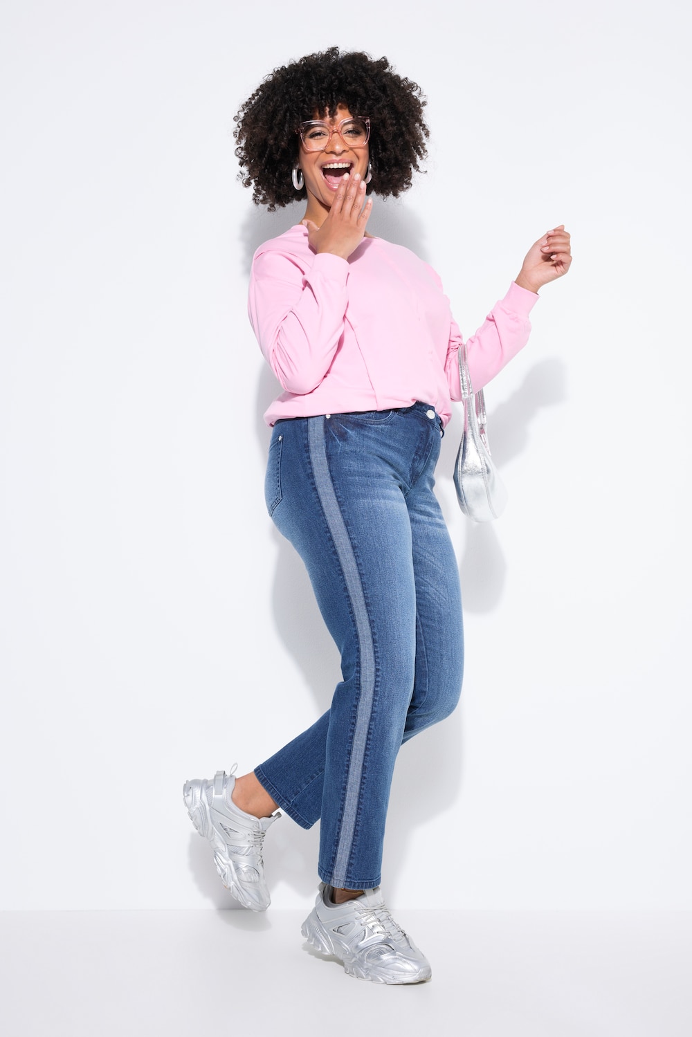 Große Größen Jeans, Damen, blau, Größe: 56, Baumwolle, Angel of Style von Angel of Style