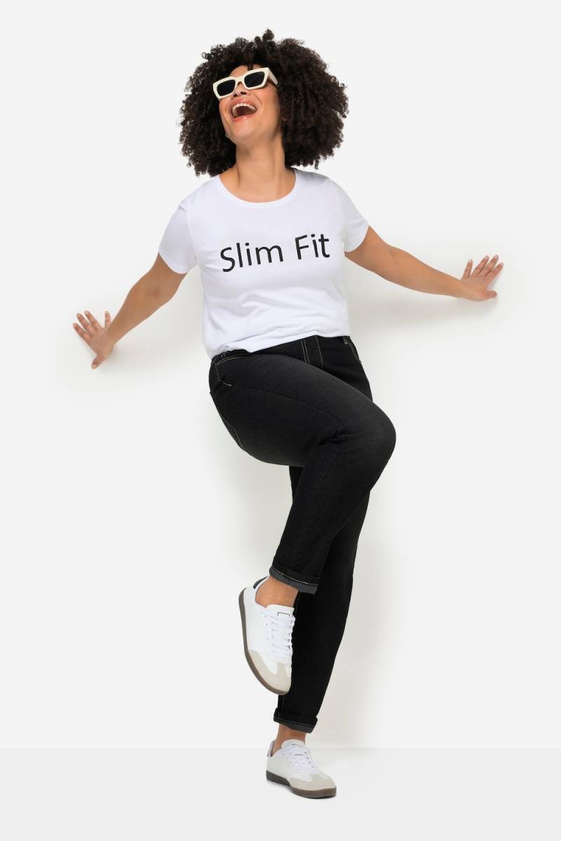 Große Größen Jeans Emma, Damen, schwarz, Größe: 44, Baumwolle/Polyester, Angel of Style von Angel of Style