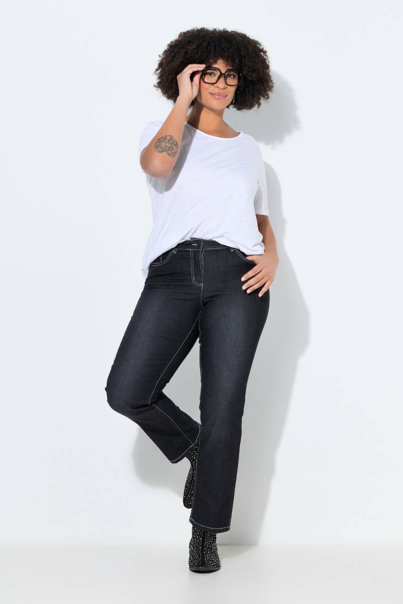 Große Größen Jeans Paula, Damen, schwarz, Größe: 112, Baumwolle/Polyester, Angel of Style von Angel of Style