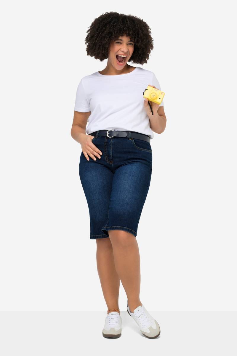 Große Größen Jeansbermuda Berry, Damen, grau, Größe: 44, Baumwolle, Angel of Style von Angel of Style