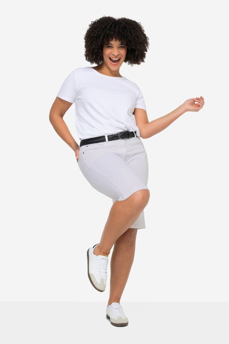 Große Größen Jeansbermuda Berry, Damen, weiß, Größe: 52, Baumwolle, Angel of Style von Angel of Style