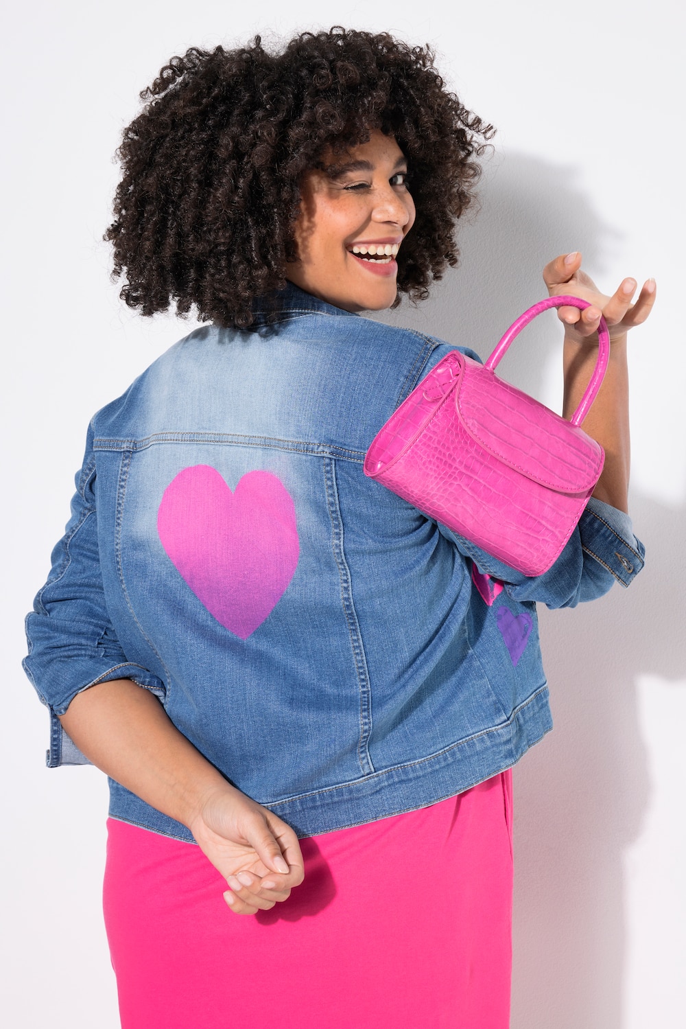 Große Größen Jeansjacke, Damen, blau, Größe: 54, Baumwolle, Angel of Style von Angel of Style