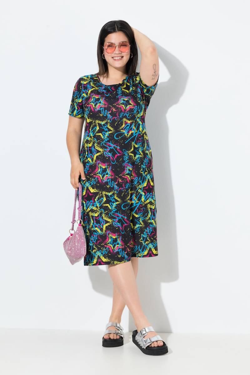 Große Größen Jersey-Maxikleid, Damen, schwarz, Größe: 48, Polyester/Viskose, Angel of Style von Angel of Style