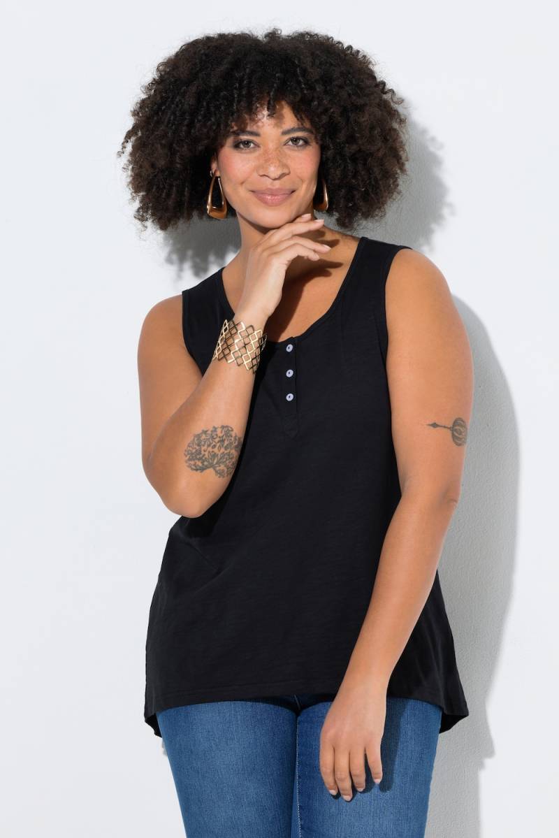 Große Größen Jersey-Top, Damen, schwarz, Größe: 58, Baumwolle, Angel of Style von Angel of Style