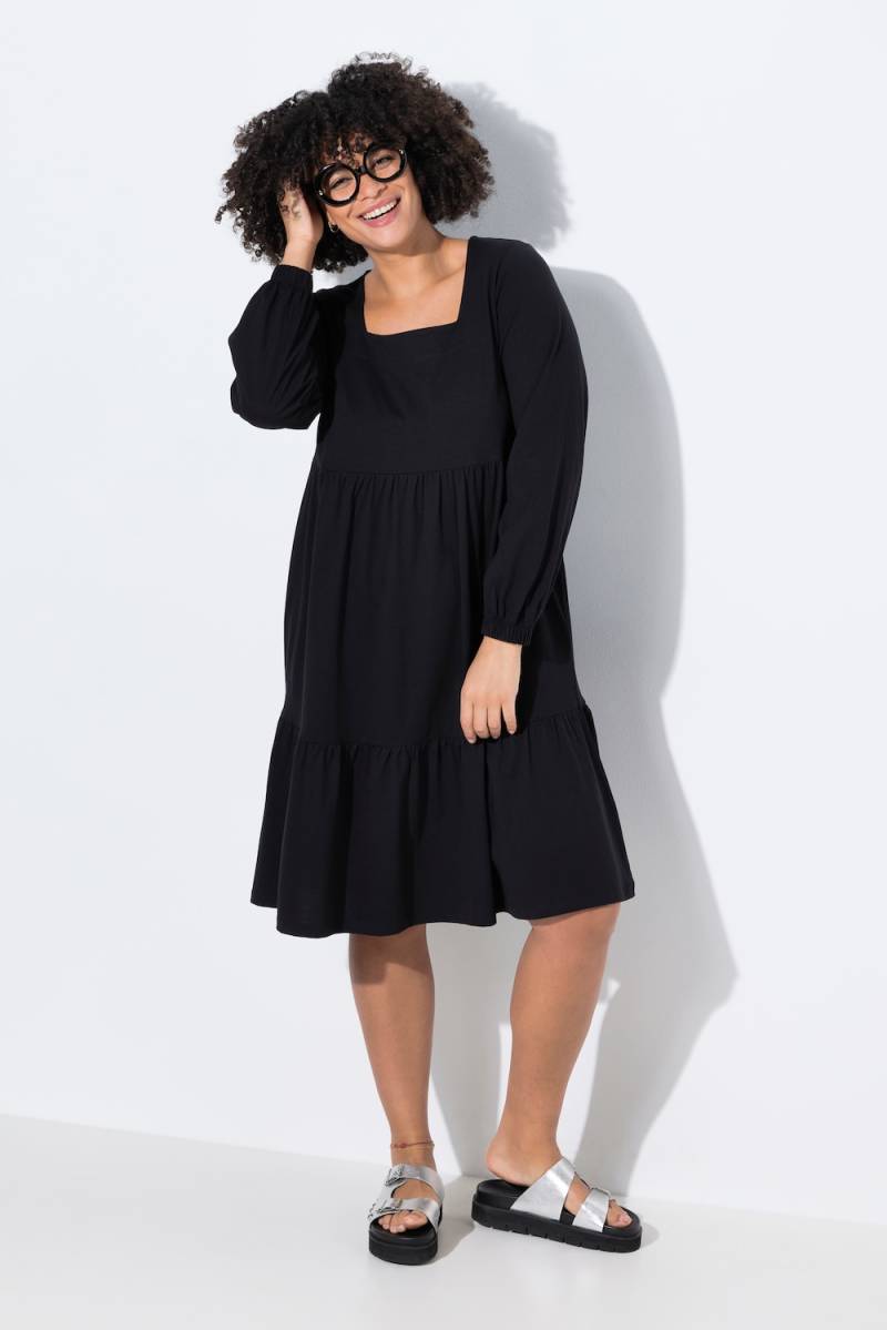 Große Größen Jerseykleid, Damen, schwarz, Größe: 52, Baumwolle, Angel of Style Große Größen Jerseykleid, Damen, schwarz, Größe: 52, Baumwolle, Angel of Style von Angel of Style