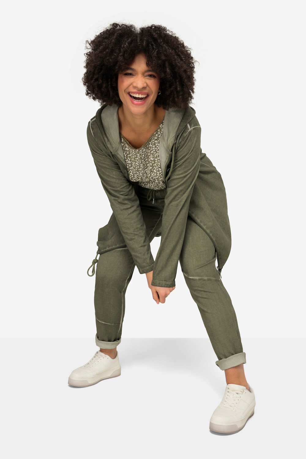 Große Größen Jogginghose, Damen, grün, Größe: 48, Baumwolle, Angel of Style von Angel of Style