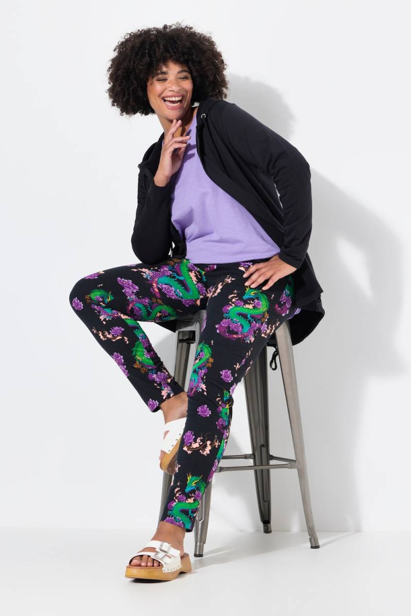 Große Größen Jogginghose, Damen, schwarz, Größe: 50, Baumwolle, Angel of Style von Angel of Style