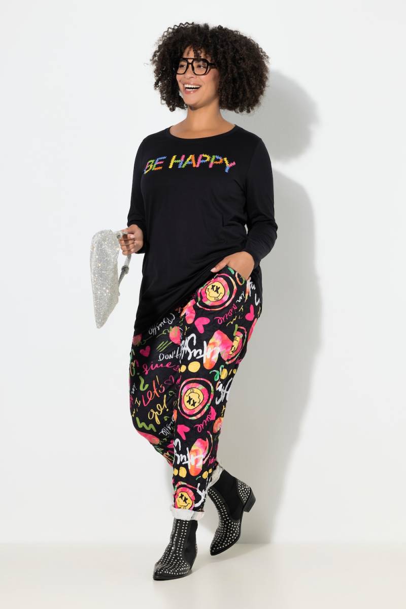 Große Größen Joggpants, Damen, schwarz, Größe: 48, Polyester/Baumwolle, Angel of Style von Angel of Style