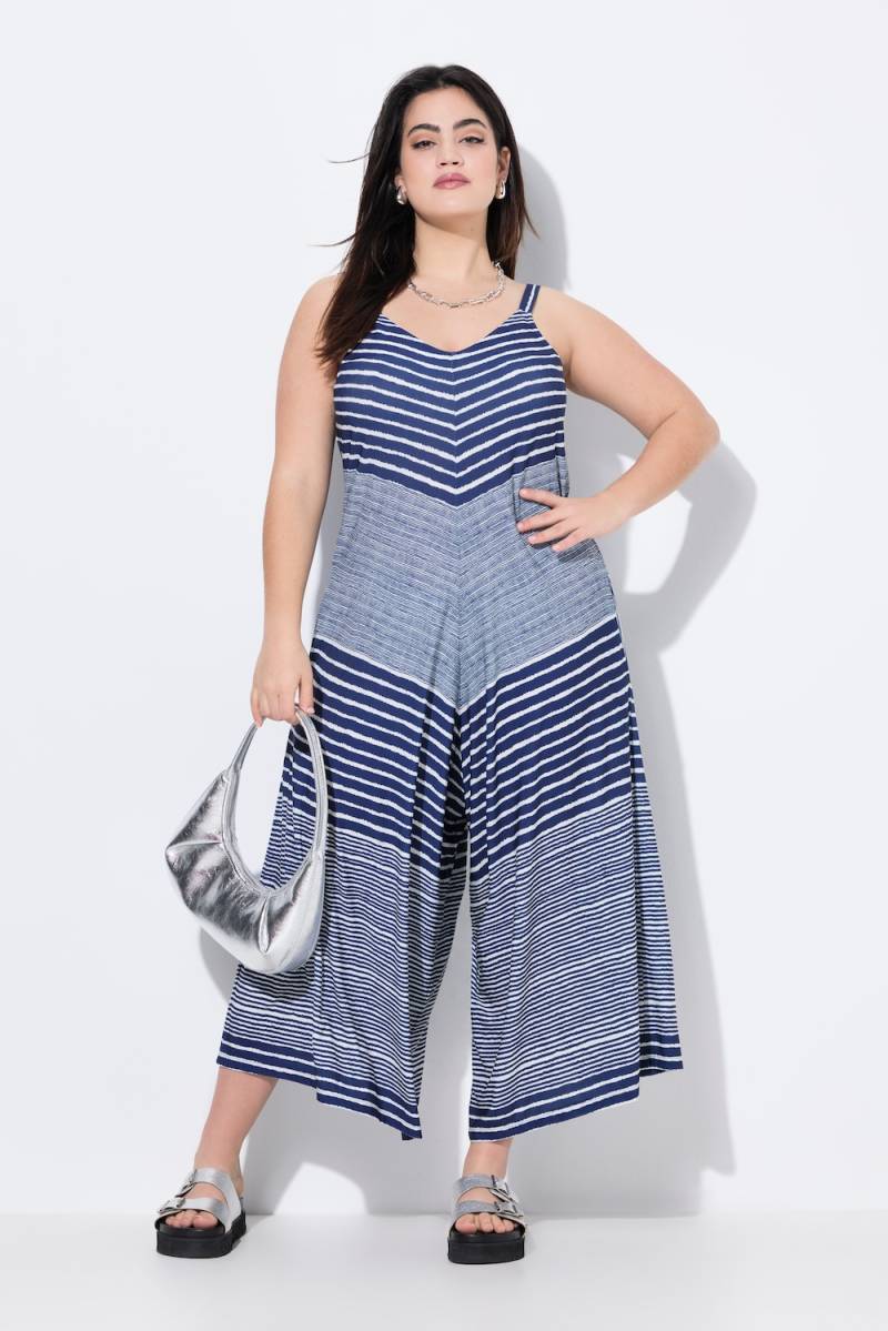 Große Größen Jumpsuit, Damen, blau, Größe: 52, Polyester, Angel of Style von Angel of Style
