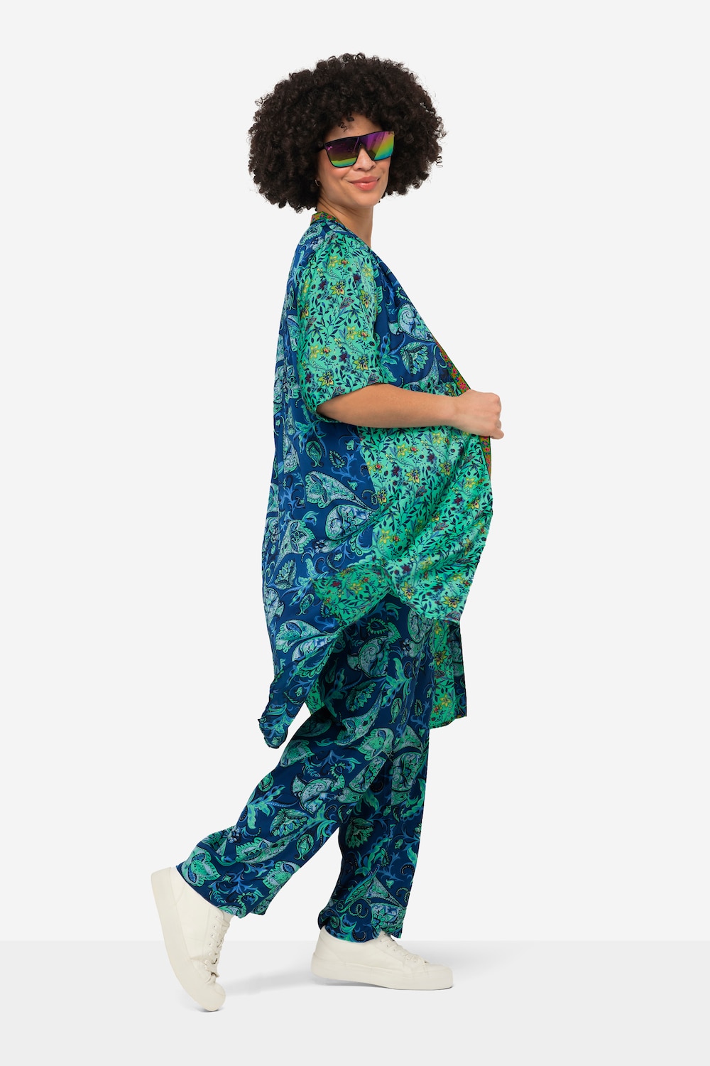 Große Größen Kaftan, Damen, türkis, Größe: 46, Polyester, Angel of Style von Angel of Style