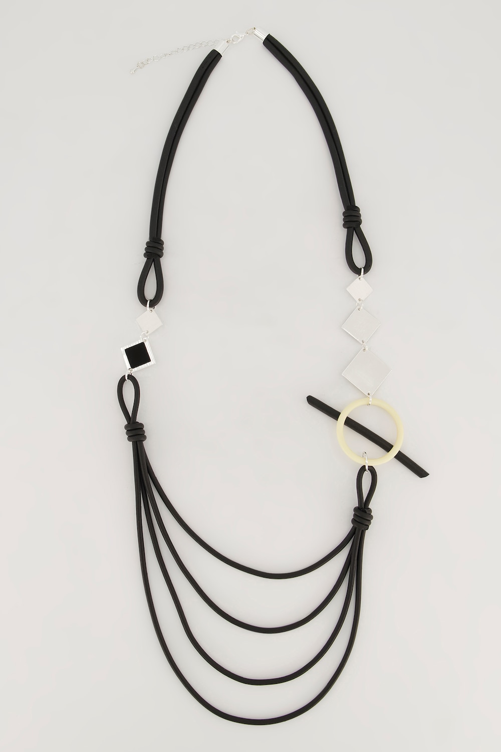 Große Größen Kette, Damen, grau, Größe: One Size, Gummi/Zink, Angel of Style von Angel of Style