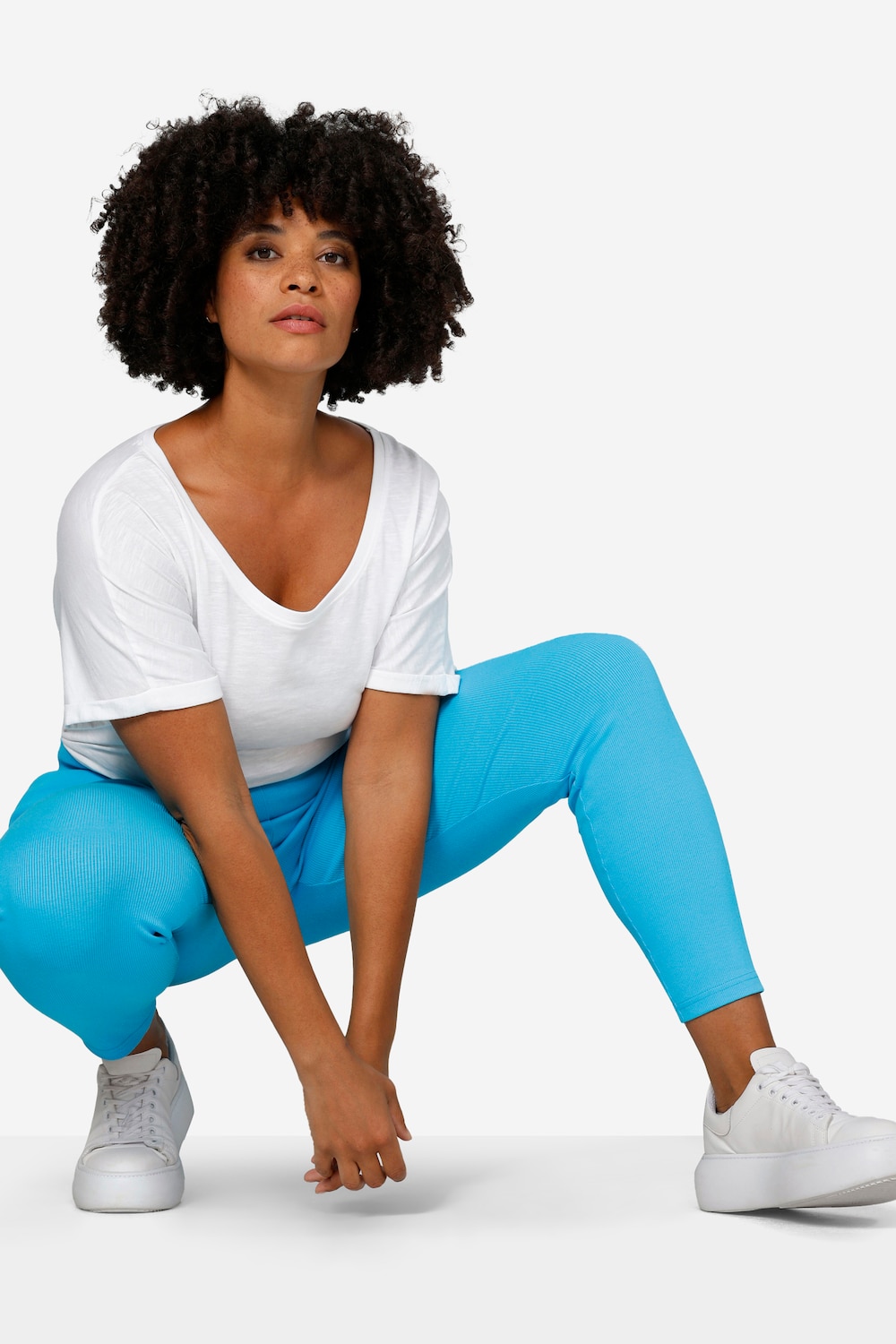 Große Größen Leggings, Damen, blau, Größe: 54, Baumwolle, Angel of Style Große Größen Leggings, Damen, blau, Größe: 54, Baumwolle, Angel of Style von Angel of Style