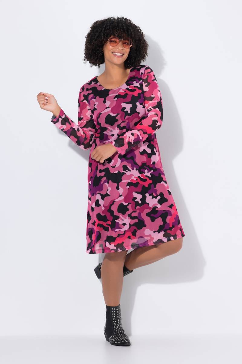 Große Größen Meshkleid, Damen, rosa, Größe: 50, Polyester/Elasthan, Angel of Style von Angel of Style