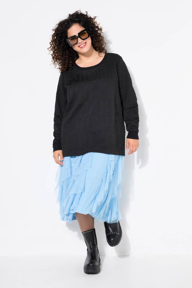 Große Größen Meshrock, Damen, blau, Größe: 44, Polyester, Angel of Style von Angel of Style