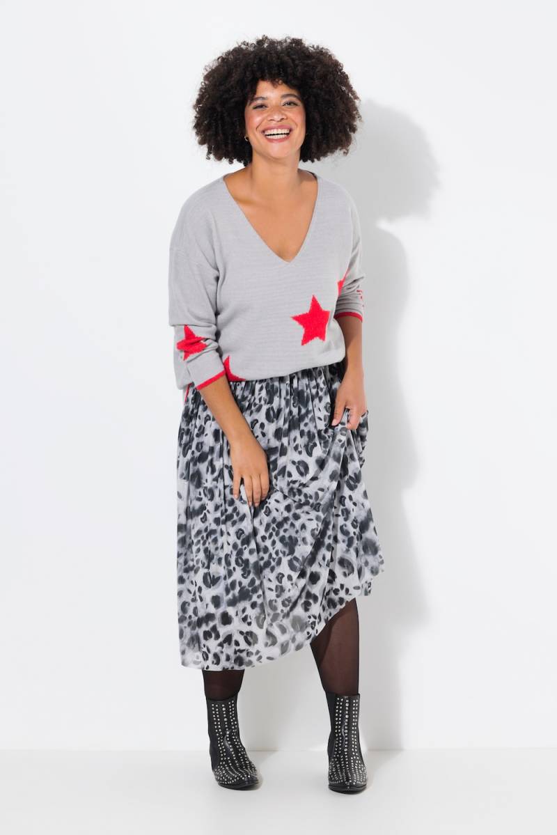 Große Größen Meshrock, Damen, grau, Größe: 42, Polyester, Angel of Style von Angel of Style