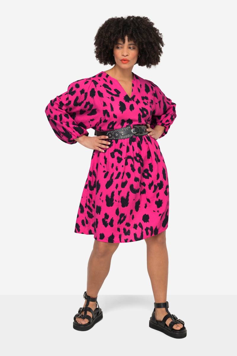 Große Größen Musselin-Kleid, Damen, rosa, Größe: 44, Baumwolle, Angel of Style von Angel of Style