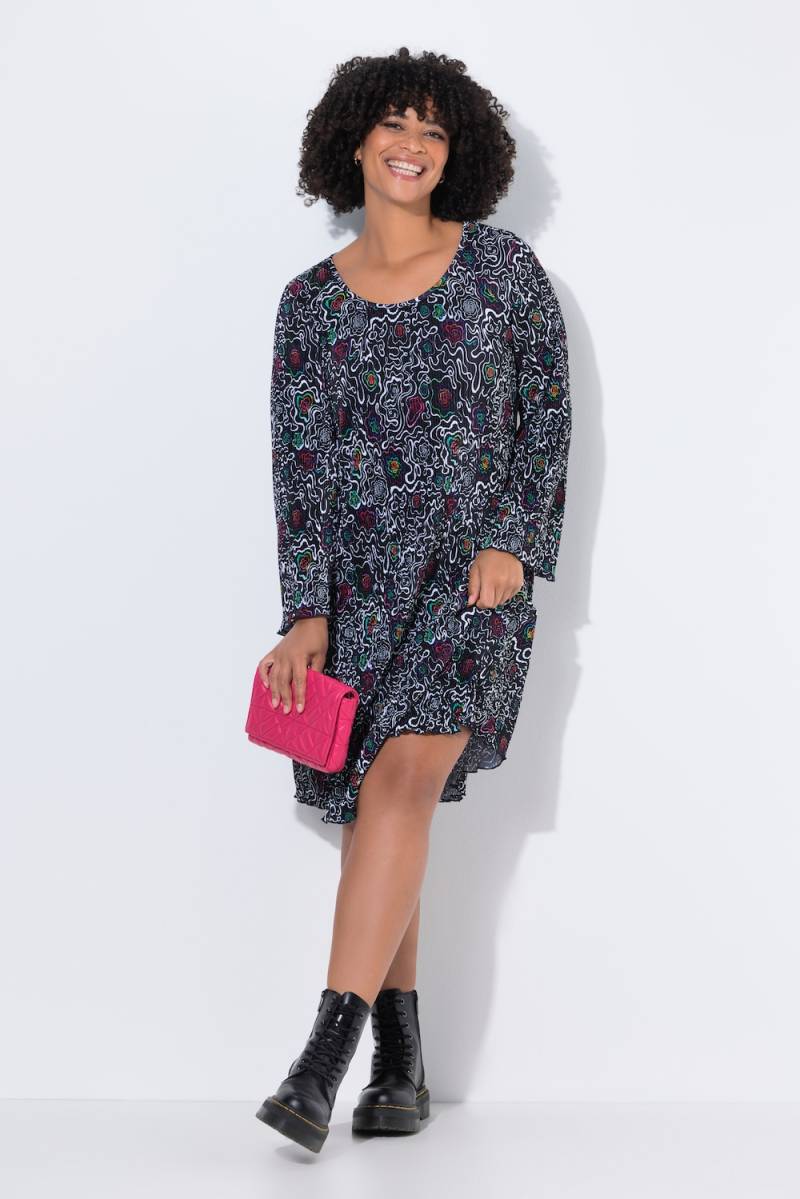 Große Größen Plisseekleid, Damen, schwarz, Größe: 48, Polyester, Angel of Style von Angel of Style