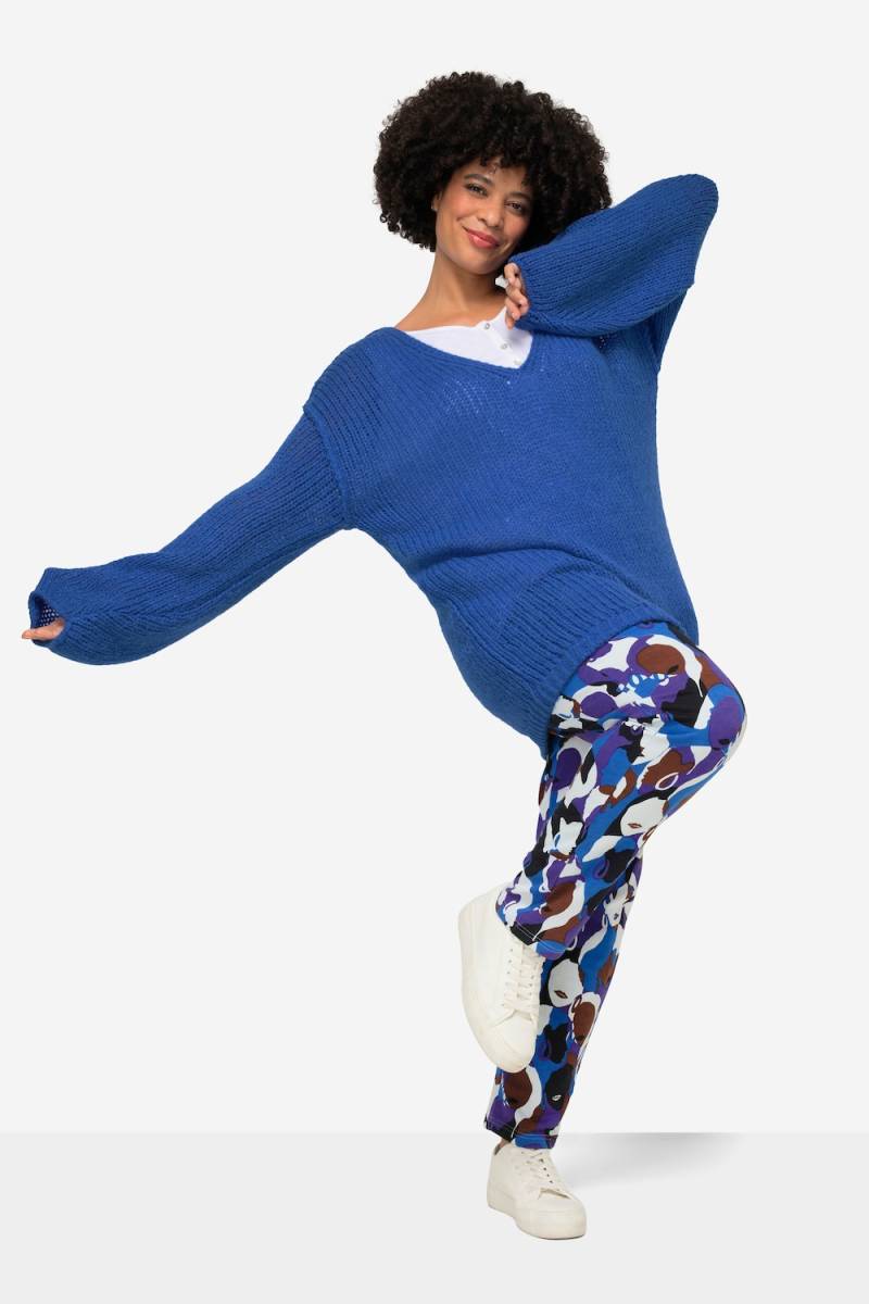 Große Größen Pullover, Damen, blau, Größe: 50, Synthetische Fasern/Wolle, Angel of Style von Angel of Style