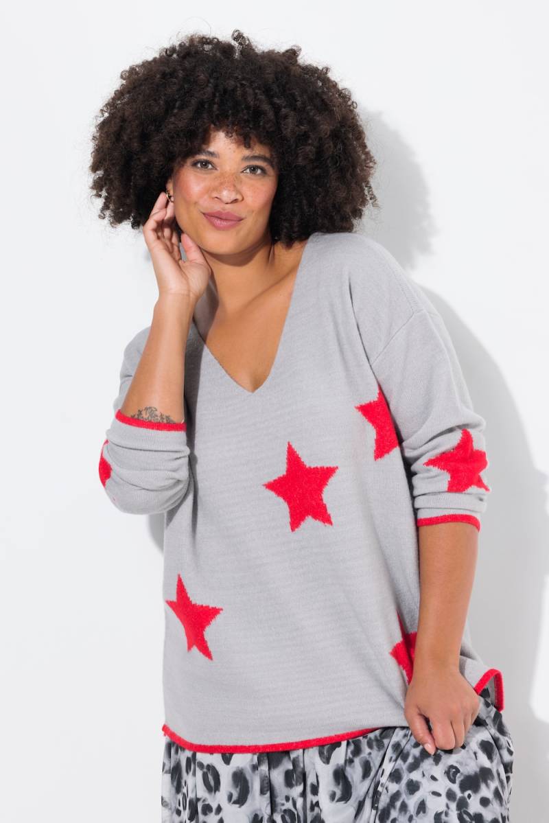 Große Größen Pullover, Damen, grau, Größe: 58/60, Synthetische Fasern/Polyester, Angel of Style von Angel of Style