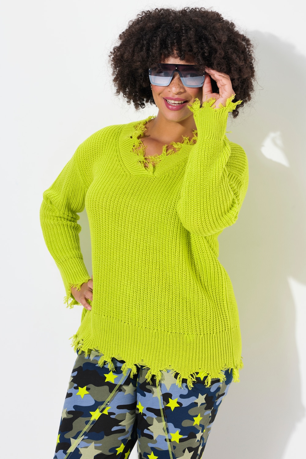 Große Größen Pullover, Damen, grün, Größe: 58/60, Synthetische Fasern, Angel of Style von Angel of Style