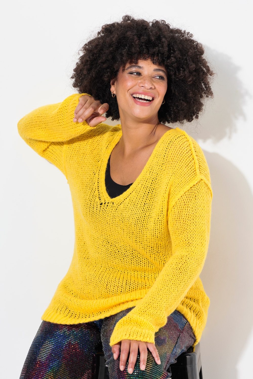 Große Größen Pullover, Damen, orange, Größe: 48, Synthetische Fasern/Wolle, Angel of Style von Angel of Style