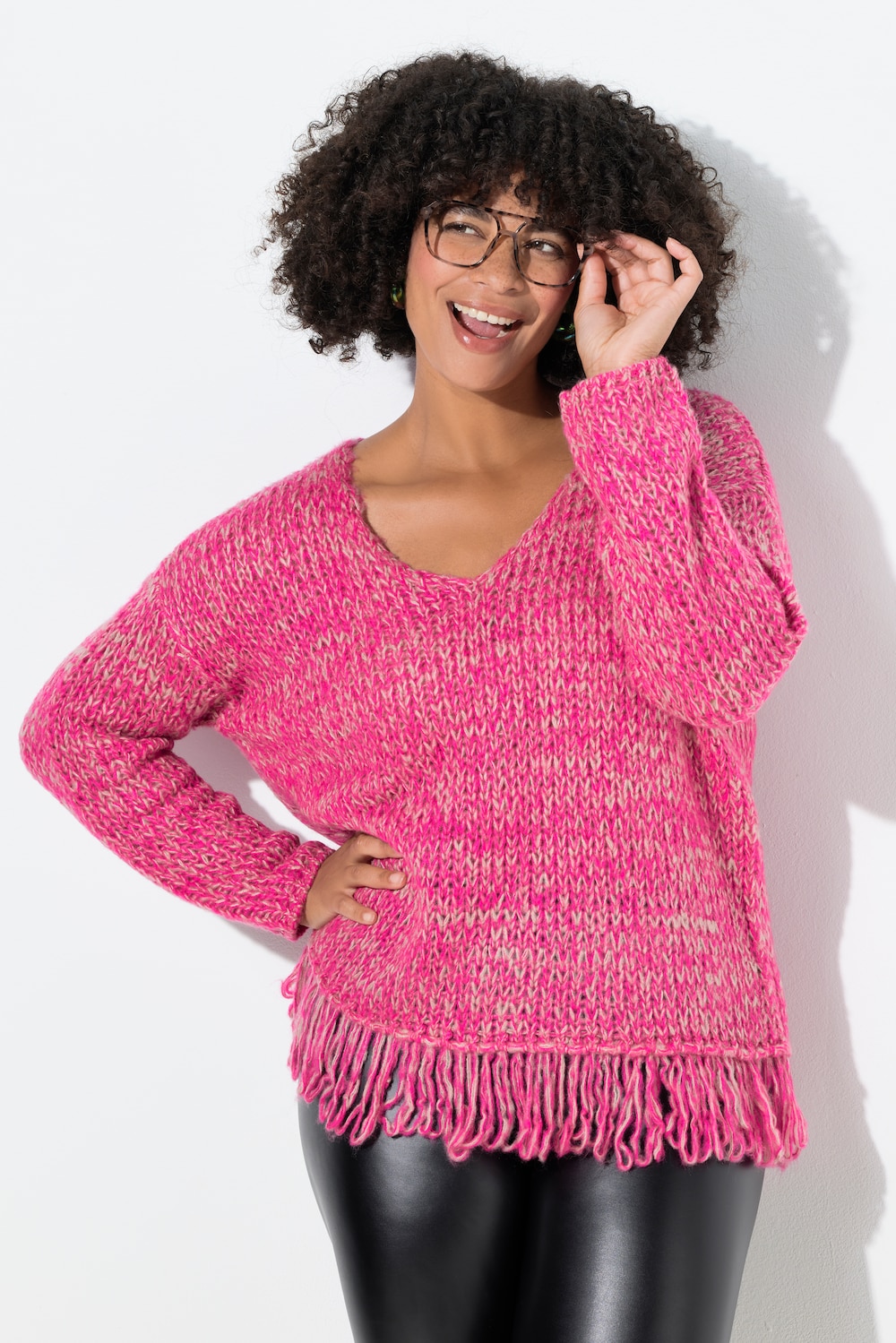 Große Größen Pullover, Damen, rosa, Größe: 58/60, Synthetische Fasern, Angel of Style von Angel of Style