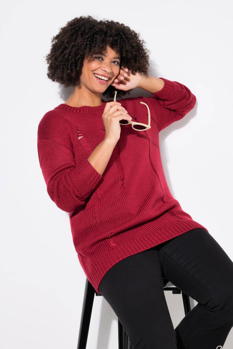 Große Größen Pullover, Damen, rot, Größe: 50/52, Synthetische Fasern, Angel of Style von Angel of Style