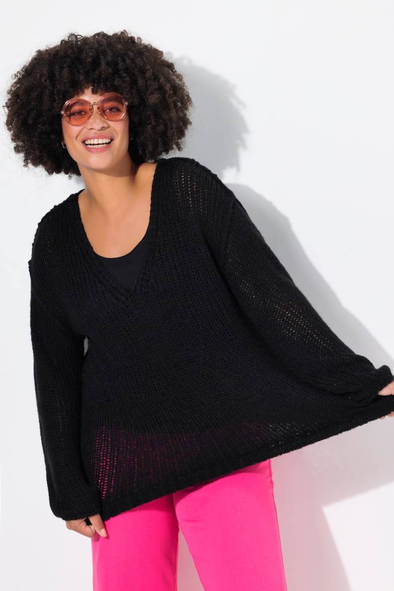 Große Größen Pullover, Damen, schwarz, Größe: 44, Synthetische Fasern/Wolle, Angel of Style von Angel of Style