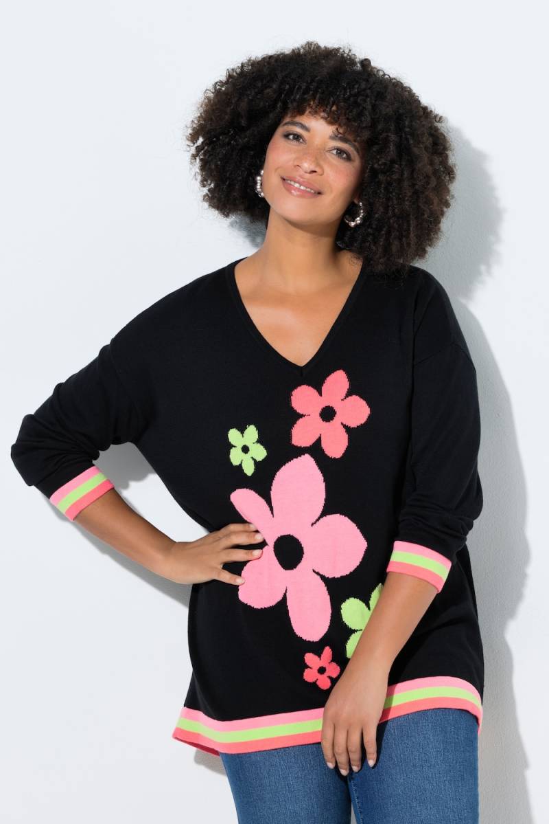 Große Größen Pullover, Damen, schwarz, Größe: 46/48, Synthetische Fasern/Baumwolle, Angel of Style von Angel of Style