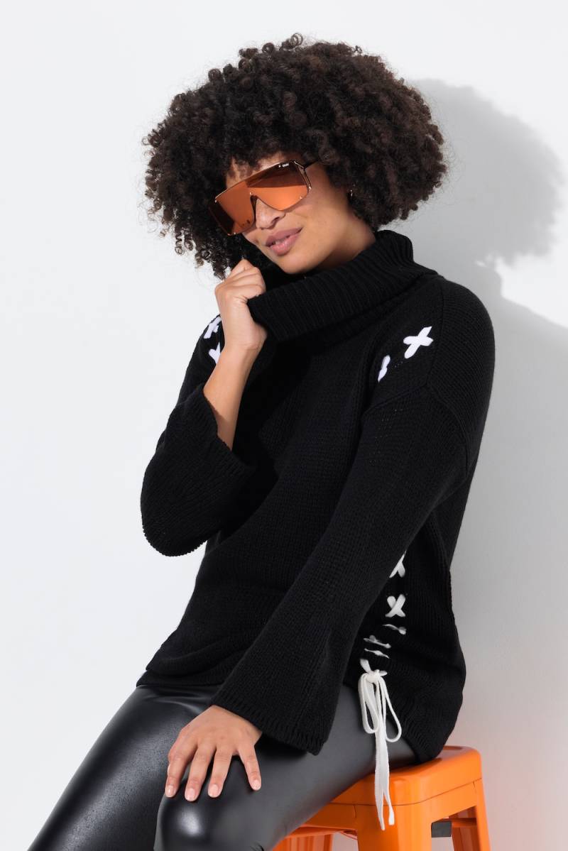 Große Größen Pullover, Damen, schwarz, Größe: 50/52, Synthetische Fasern, Angel of Style von Angel of Style