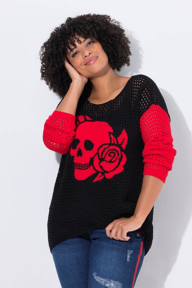 Große Größen Pullover, Damen, schwarz, Größe: 50/52, Synthetische Fasern, Angel of Style von Angel of Style