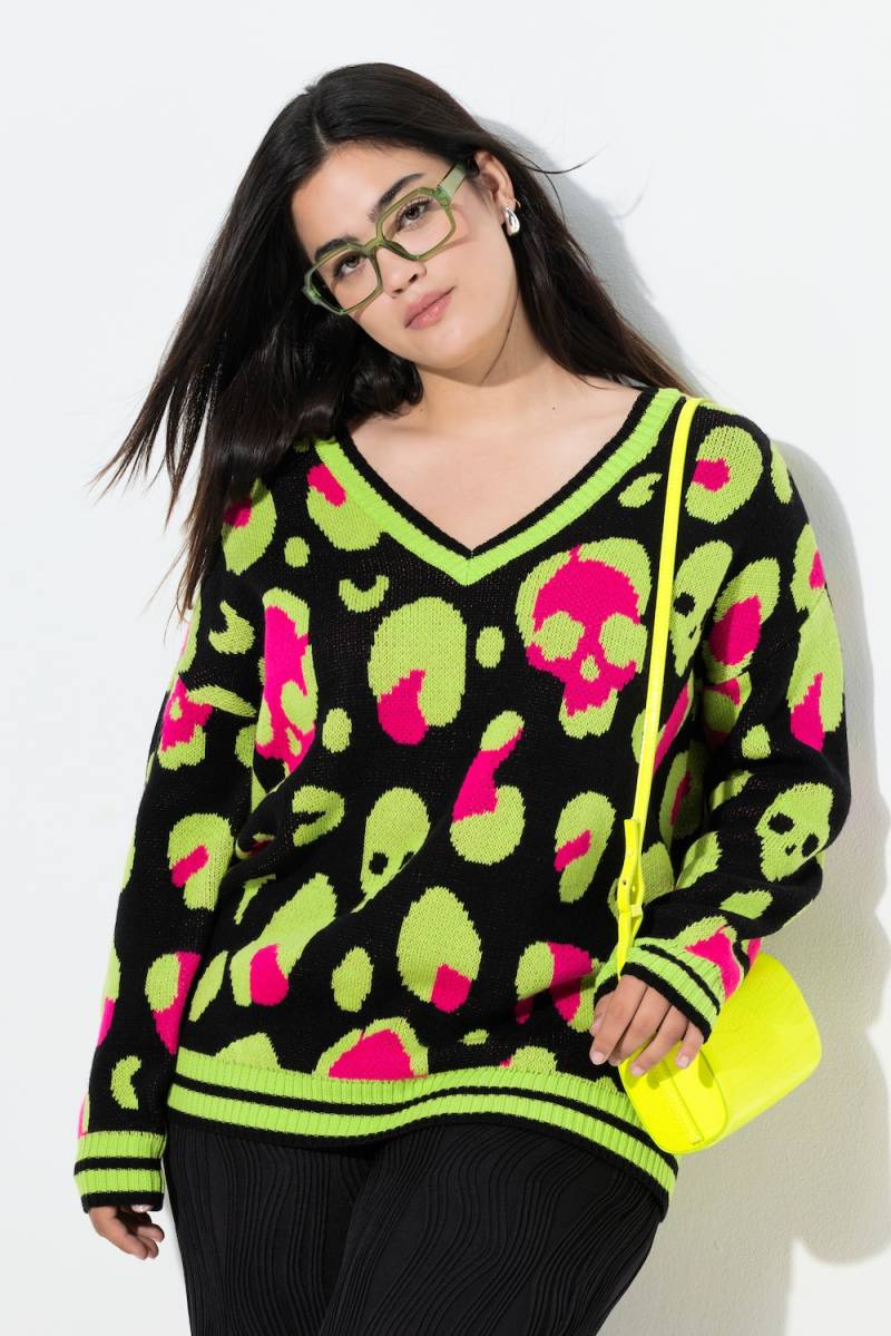 Große Größen Pullover, Damen, schwarz, Größe: 54/56, Synthetische Fasern, Angel of Style von Angel of Style