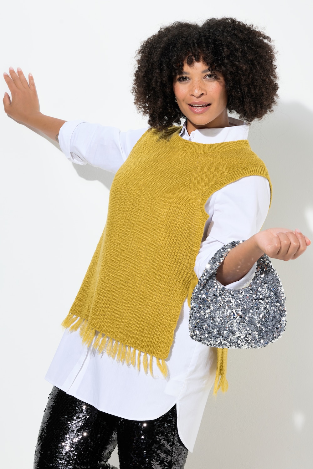 Große Größen Pullunder, Damen, braun, Größe: 50/52, Synthetische Fasern, Angel of Style von Angel of Style