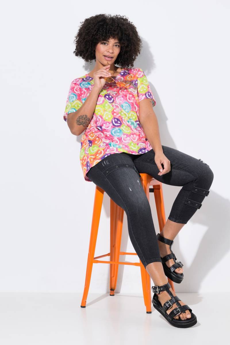 Große Größen PushUp-Jeans, Damen, schwarz, Größe: 54, Baumwolle, Angel of Style von Angel of Style