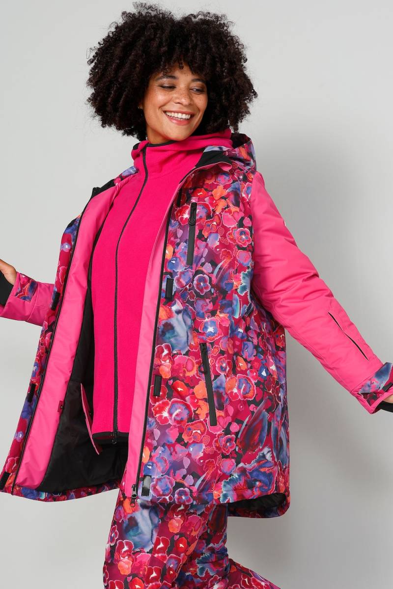 Große Größen Skijacke, Damen, weiß, Größe: 50, Polyester, Angel of Style von Angel of Style