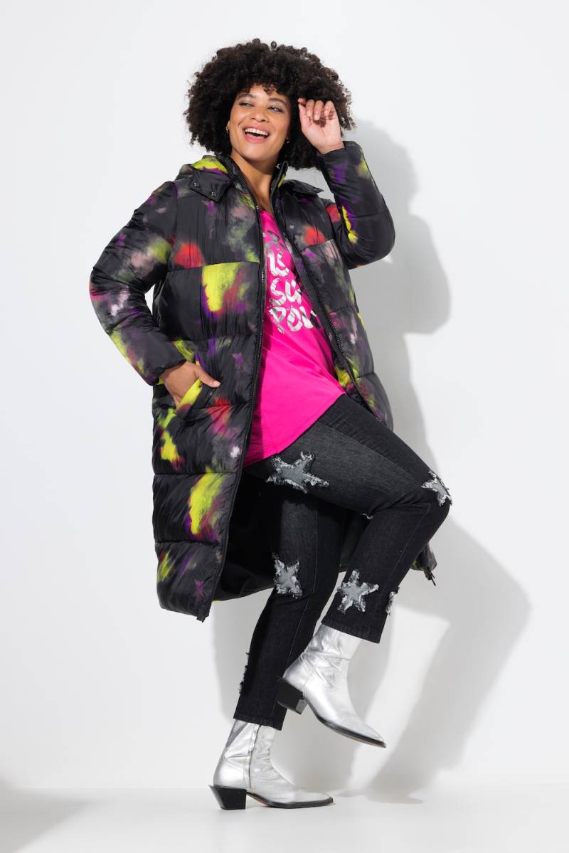 Große Größen Steppmantel, Damen, schwarz, Größe: 44, Polyester, Angel of Style von Angel of Style